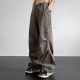 OTUSI American Fashion Cargo Pants Men 2024 Spring Autumn New Baggy Parachute Cargo Pants Mans Streetwear Clothes Mens