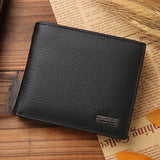 OTUSI Classic Short Genuine Leather Men Wallets Fashion Coin Pocket Card Holder Men Purse Simple Quality Male Wallets