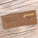 OTUSI New Short Men Wallets Slim Card Holder Male Wallet PU Leather Small Zipper Coin Pocket Man Purse Wallet