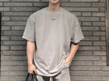 OTUSI Hip Hop Oversize M-3xl Men Loose Fitness T Shirt Fashion Gym Running T-shirts Summer Gym Short Sleeve Cotton Casual Tees Tops