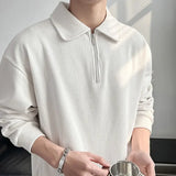 OTUSI Spring Autumn Fashion Loose Solid Casual Sweatshirt Man Long Sleeve All-match Business Male Pullover Tops Streetwear Ropa Hombre