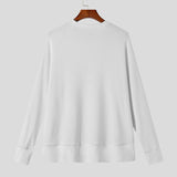 OTUSI 2024 New Fashion  Man Sweater Mens Round Neck Knitted Solid Color Sweater SKUI36729