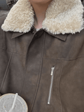 Otusi Leather Fur Jacket