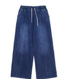 OTUSI 2024 New Fashion Pants Men¡®s trendy Y2K men styleCrew Neck Denim Sweatshirt & Jeans