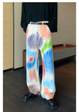 OTUSI 2024 New Fashion Pants Men¡®s trendy Y2K men stylePainted Straight-leg Jeans
