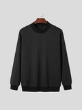 OTUSI 2024 New Fashion  Man Sweater Mens Solid High Neck Long Sleeve Sweatshirt SKUJ89232