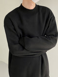 OTUSI 2024 New Fashion  Man Sweater Mens Solid High Neck Long Sleeve Sweatshirt SKUJ89232