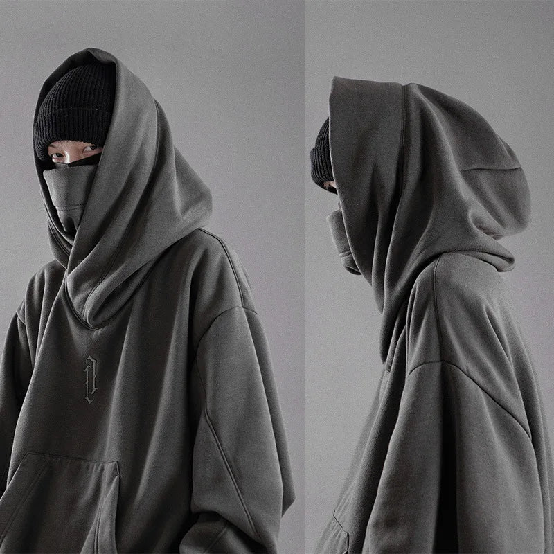 Otusi-100% Polyester Custom Ninja Long Hoodie Embroidered Men Assassins Creed Hoodie