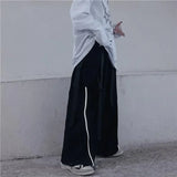 OTUSI Male Trousers Black Autumn Men's Cargo Pants Straight Aesthetic Slacks Emo With Korean Style Y2k Loose Clothing Regular Fit