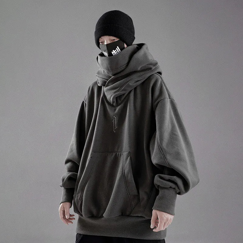 Otusi-100% Polyester Custom Ninja Long Hoodie Embroidered Men Assassins Creed Hoodie