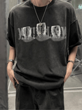 Otusi [JM HOMME] retro cotton neck T-shirt NA744