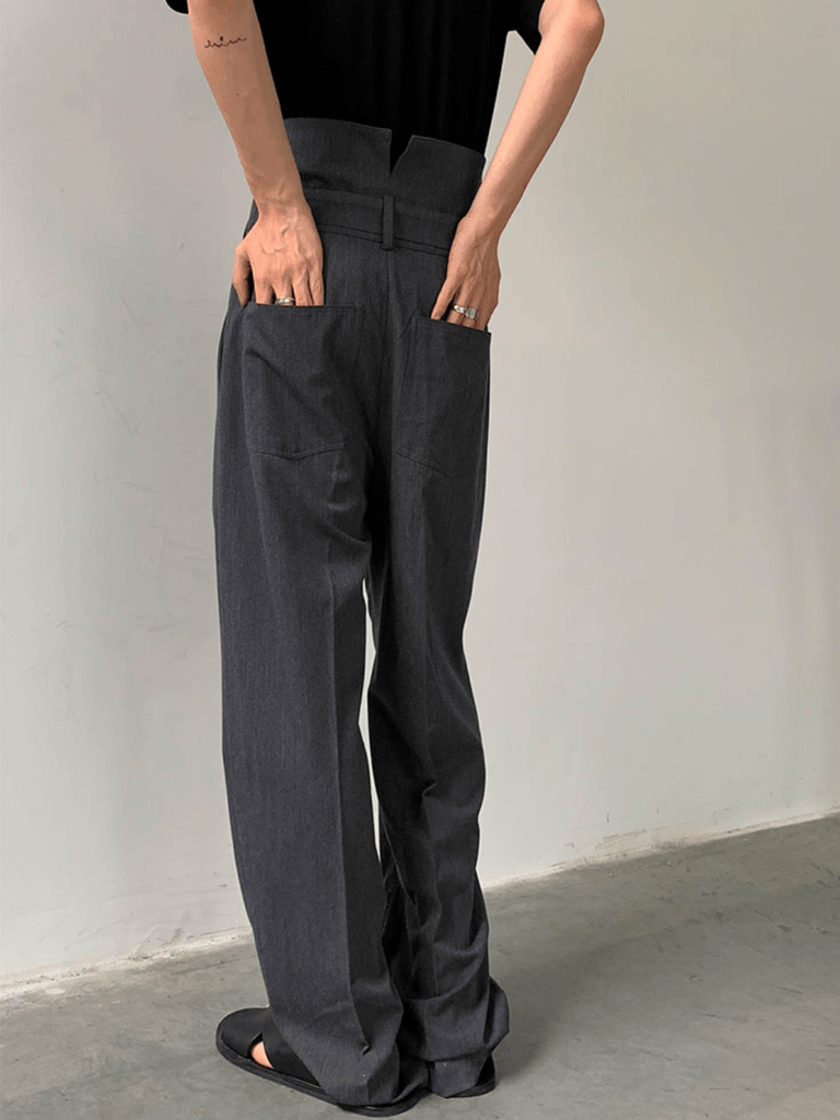 Otusi [COLN] high-waisted straight-leg pants NA321