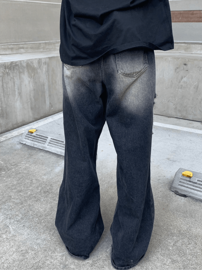 Otusi [n40mz] Design Gradient Ripped Jeans na760