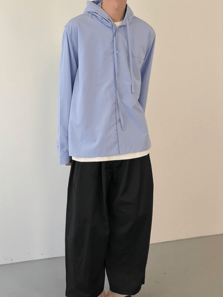 Otusi [COLN] Hooded Long Sleeve Shirt NA315