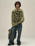 Otusi lazy wind round neck knit sweater