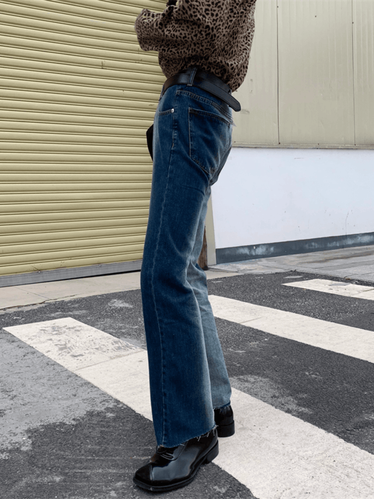 Otusi [AutumnWind] Gradation Color Flare Jeans NA527