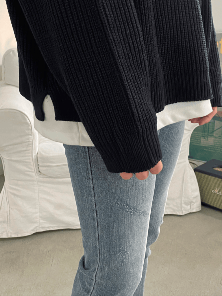 Otusi casual long polo knit NA132