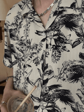 Otusi [JM HOMME] Tide Printed Short-sleeved Shirt NA747