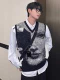 [CUIBUJU] design v-neck loose waistcoat vest na665