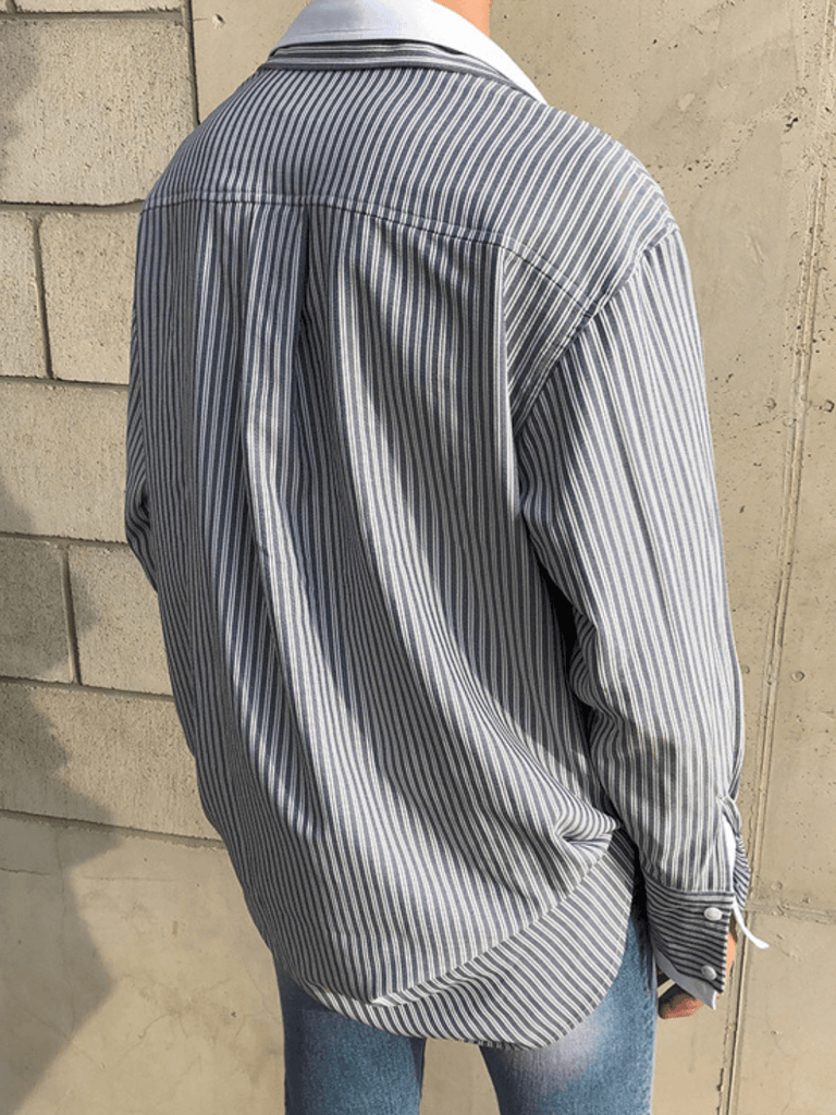 Otusi [MRCYC] Docking Stripe Shirt na35