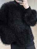 Otusi [FLAT ROOM] mink fur loose sweater FL05