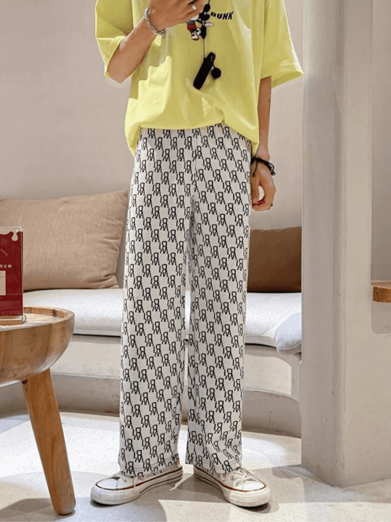 Otusi Pattern Print Long Pants