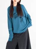 Otusi [NIUGULU] Stitch Loose Casual Sweater NA199
