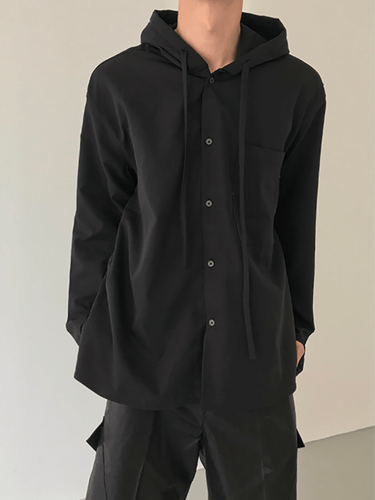 Otusi [COLN] Hooded Long Sleeve Shirt NA315