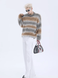 Otusi round neck striped sweater