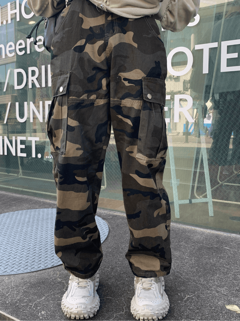 Otusi [n40mz] camouflage high waist slimming pants na762