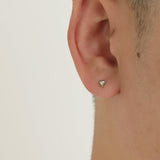 Otusi 925 Sterling Silver Triangle Earrings