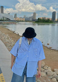 Otusi Blue Striped Shirt