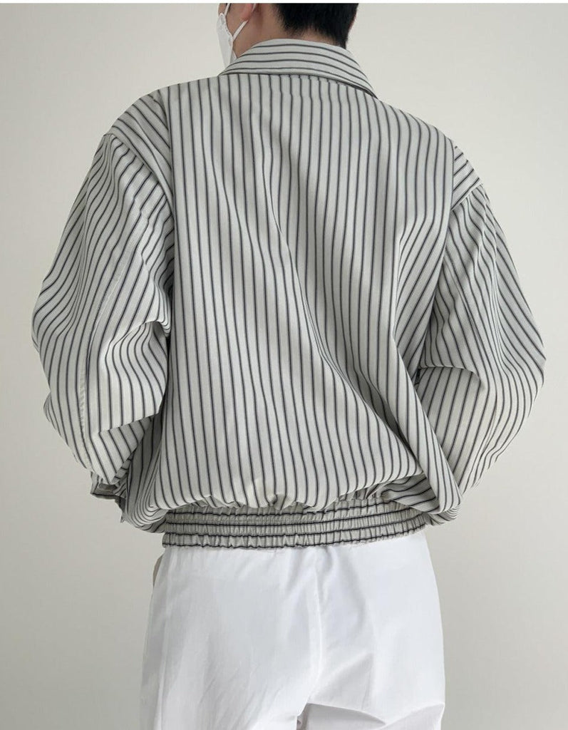 Otusi Casual Short Striped Jacket
