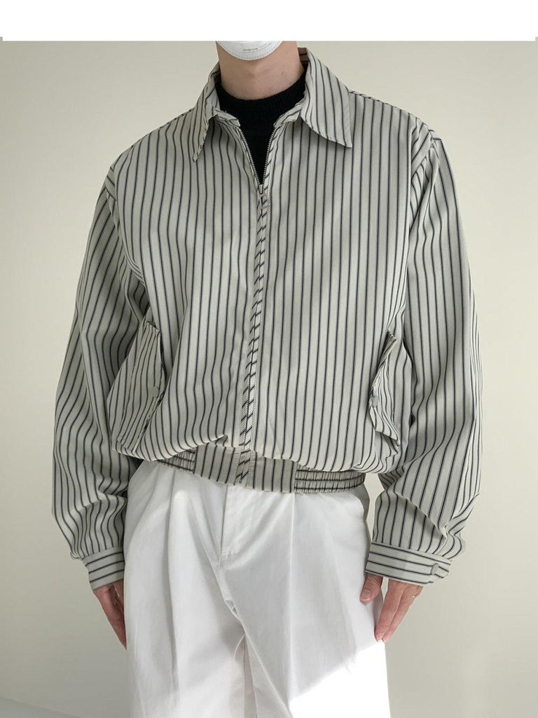 Otusi Casual Short Striped Jacket