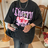 Otusi Cherry Washed Graphic T-shirt