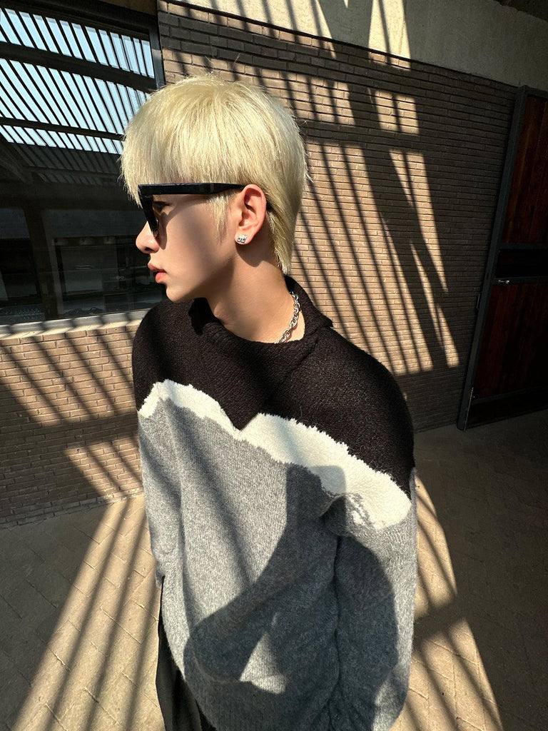 Otusi Color-Blocking Pullover Sweater
