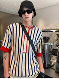 Otusi Color-Blocking Striped Shirt