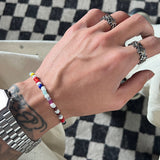 Otusi Colorful Acrylic Beaded Bracelet