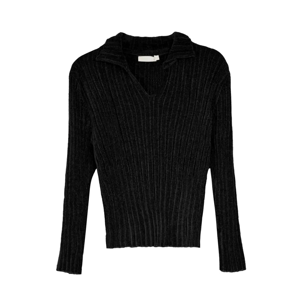Otusi Copped Pullover V-neck Sweater