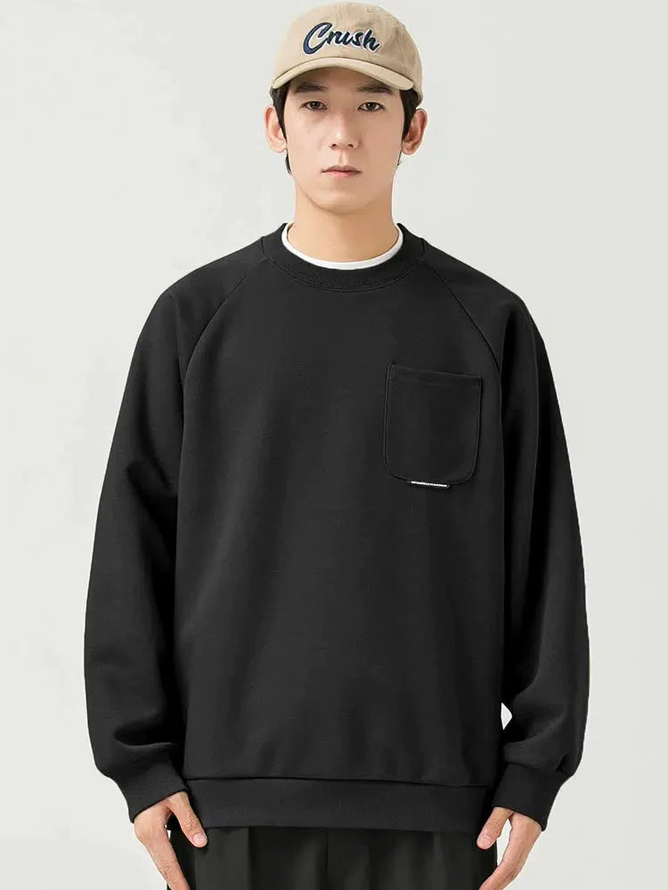 Otusi Crew Neck Sweatshirt with Pockets