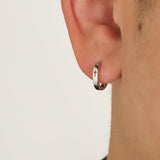 Otusi Cutout Cross Hoop Earrings
