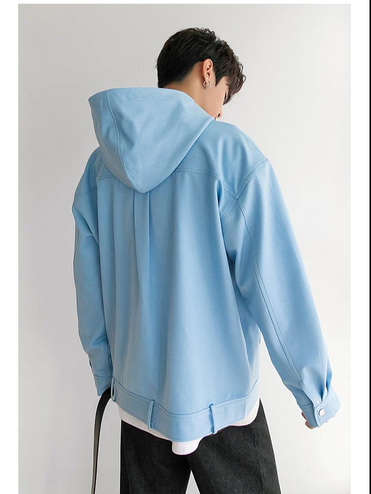 Otusi Denim Color Hooded Sweatshirt