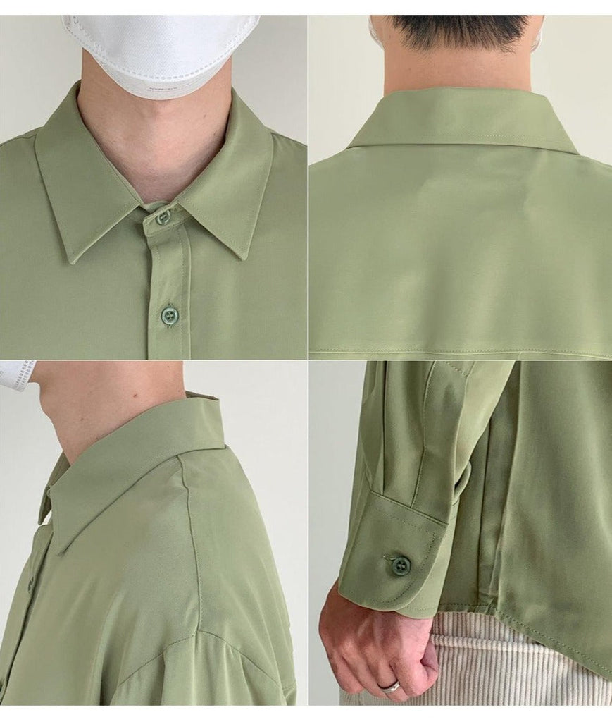 Otusi Drape Anti-Wrinkle Casual Shirt