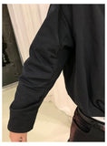 Otusi Drop Shoulder Long Sleeve Round Neck Pullover