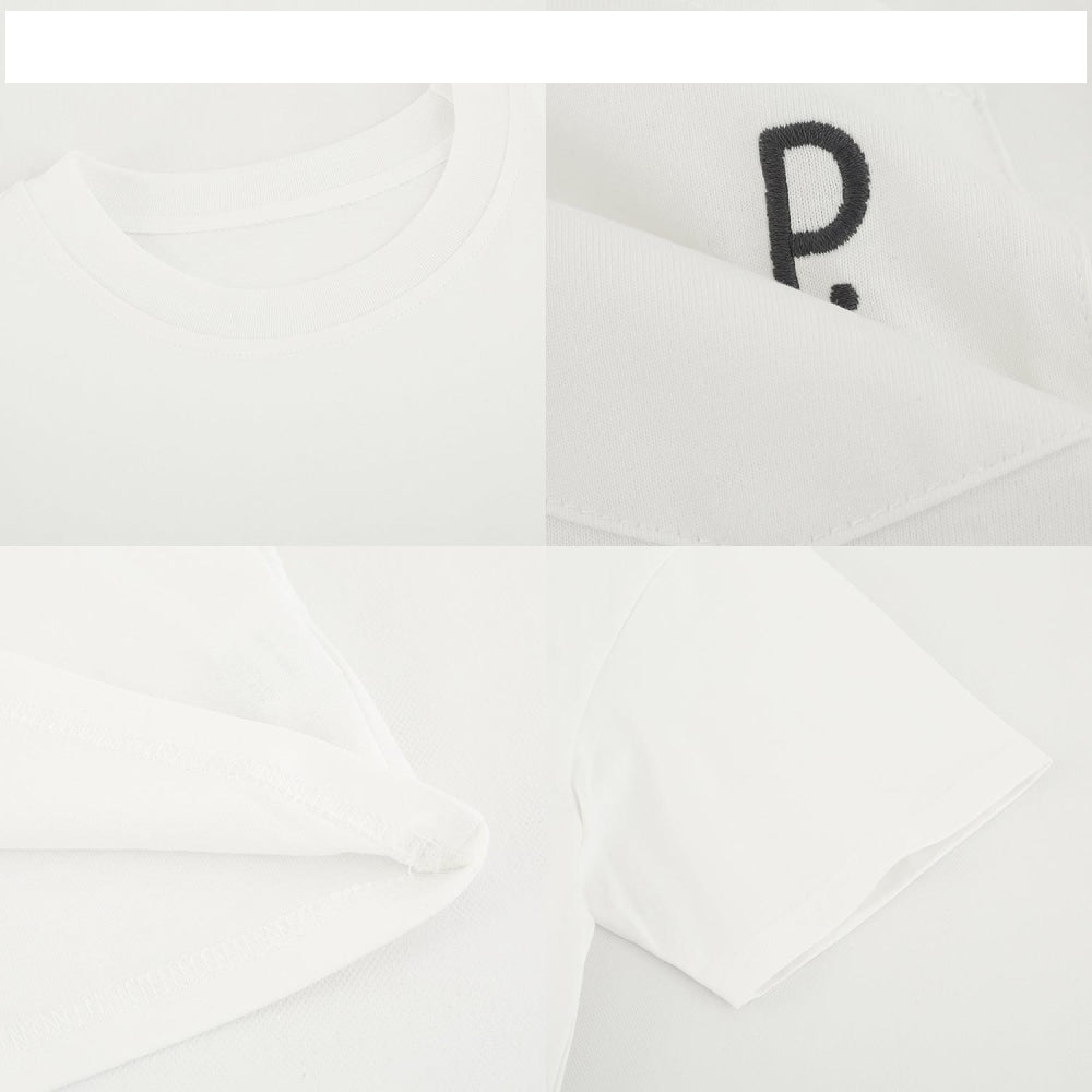 Otusi Embroidery Pocket Short-Sleeved T-Shirt