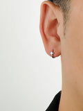 Otusi Four Pointed Star Hoop Earrings