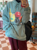 Otusi Fruit Print Hoodie Sweatshirt