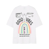 Otusi Good Vibes Printed T-Shirt