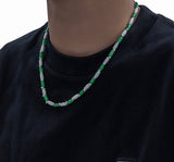 Otusi Green Beaded Necklace
