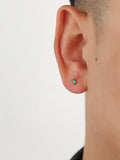 Otusi Green Zircon Stud Earrings